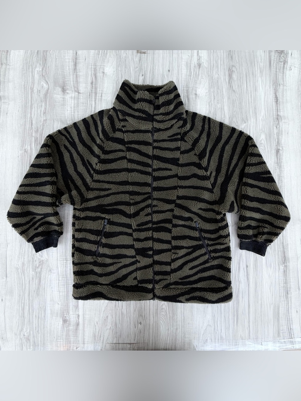 adidas by Stella McCartney Animal-print Recycled Fleece Jacket